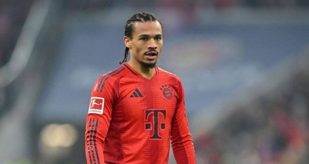 Leroy Sané trong màu áo Bayern Munich, tương lai đang được đồn đoán